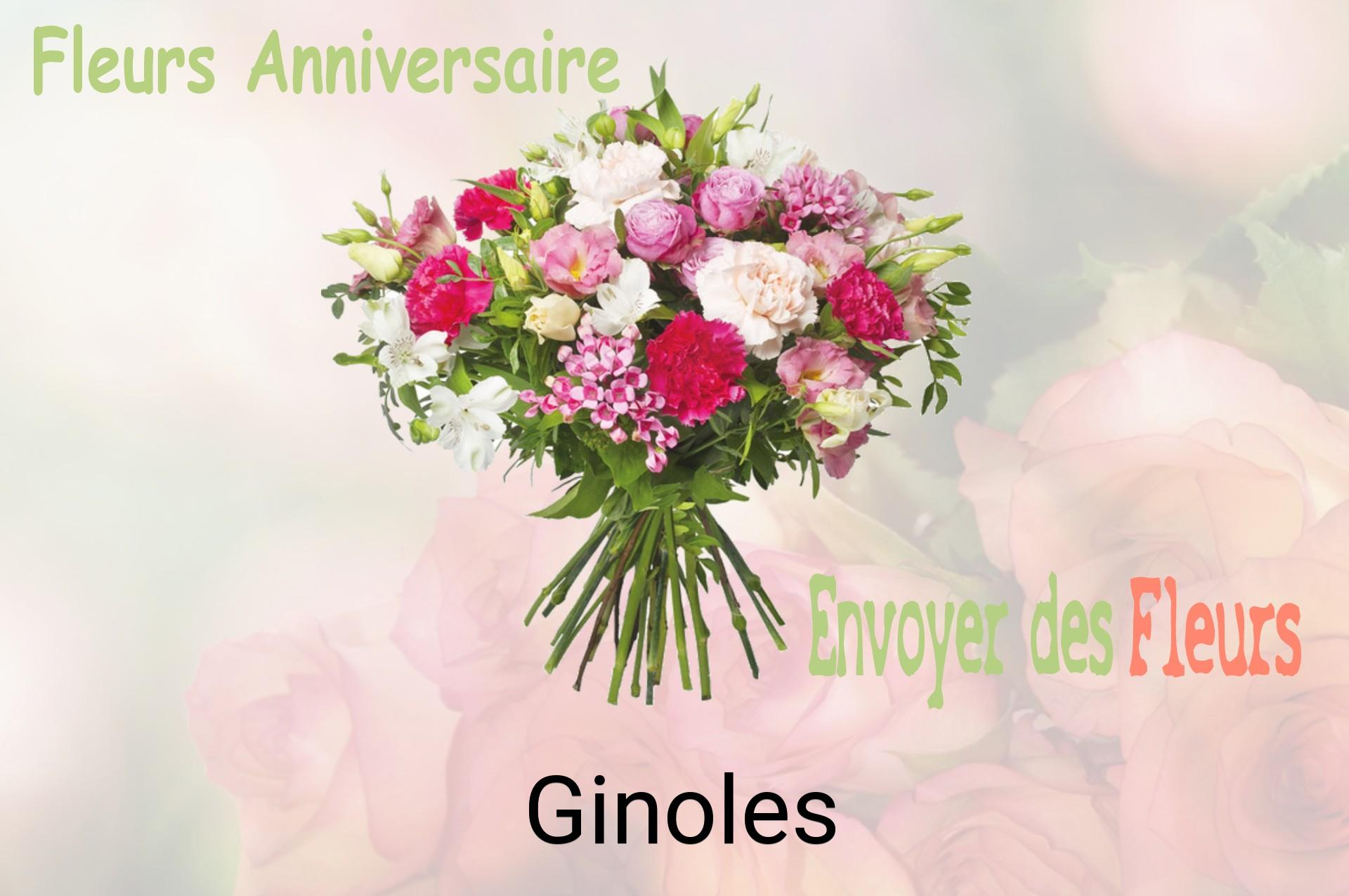 Bouquet de fleurs d’anniversaire livré à Ginoles