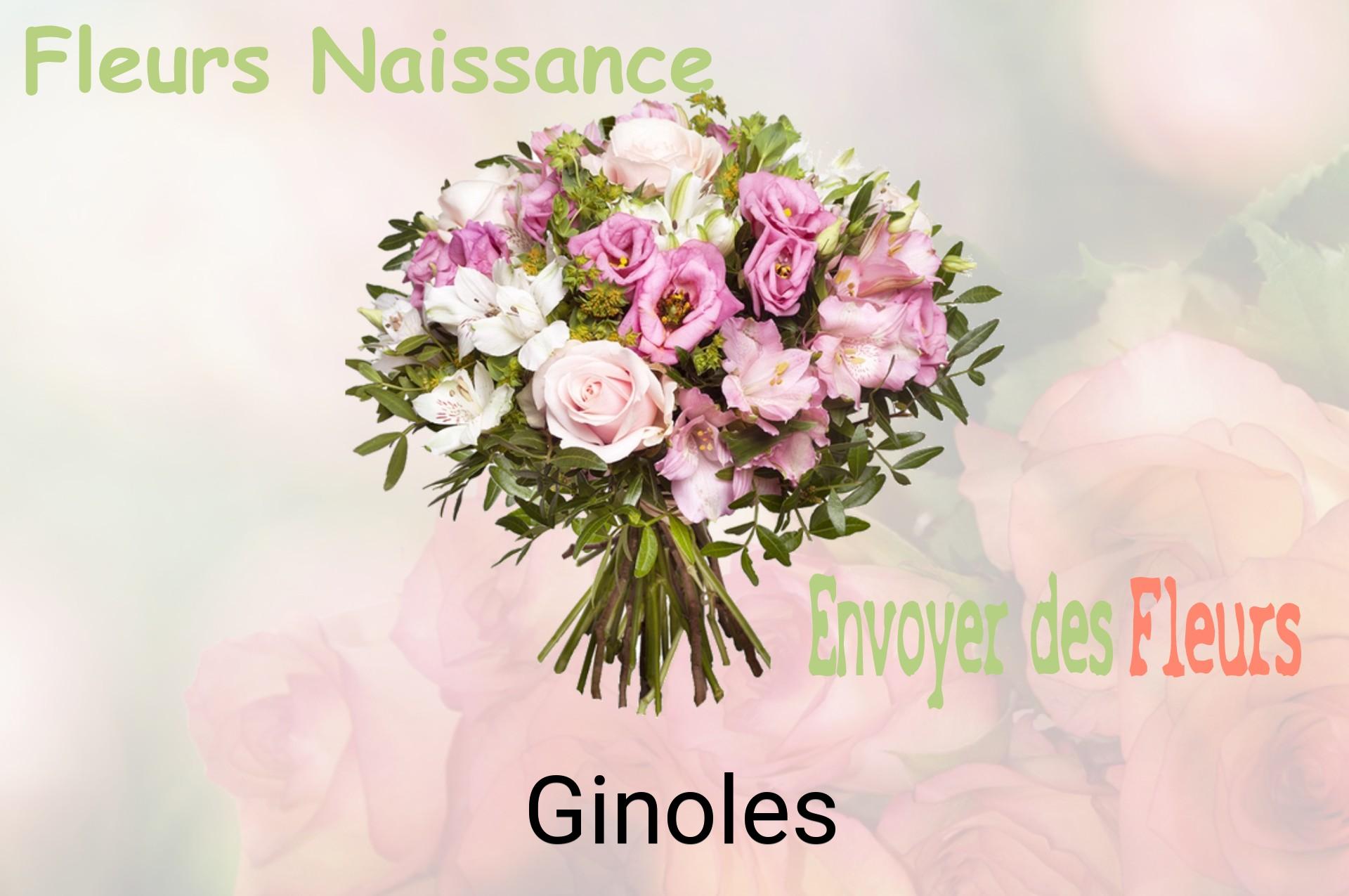 Bouquet de fleurs de naissance livré à Ginoles